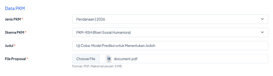 Data PKM