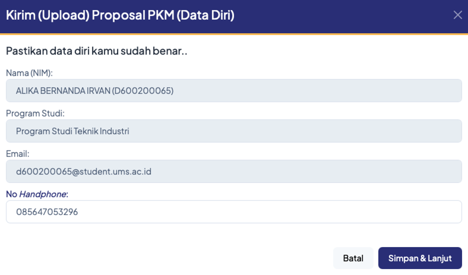 Form Data Diri